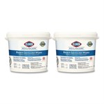 Bleach Germicidal Wipes, 1-Ply, 12 x 12, Unscented, White, 110/Canister, 2 Canisters/Carton