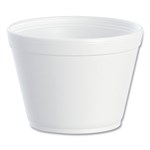 Foam Containers, Extra Squat, 16 oz, White, 25/Bag, 20 Bags/Carton 20/25