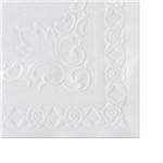 10x14 Hoffmaster Classic Embossed Straight Edge Placemats, White, 1,000/ct