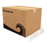 School Cutlery Kit, Napkin/Spork/Straw, White, 1,000/Carton