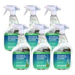 Parsley Plus All-Purpose Kitchen and Bathroom Cleaner, Parsley Scent, 32 oz Spray Bottle, 6/Carton
