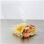 8x8x2.75 Clear PET Hinged Container 200/cs