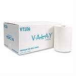 10 Inch Tad Roll Towels, 1-Ply, 10" X 550 Ft, White, 6 Rolls/carton