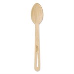 Bamboo Cutlery, Spoon, 6.7", Natural, 2,000/Carton
