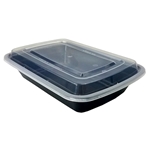 5x7 Rectangular Food Containers with Lids, 24 oz, Combo Pack 150/cs