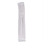 Heavyweight Wrapped Polypropylene Cutlery, Fork, White, 1,000/ct
