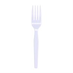 Mediumweight Polystyrene, Fork, White, 10 Boxes Of 100/carton