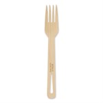 Bamboo Cutlery, Fork, 6.7", Natural, 2,000/Carton