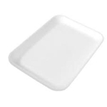 8.25x5.75x0.62 Polystyrene Foam Meat Tray, White, #2S, 500/cs