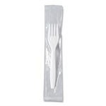 Mediumweight Regal Cutlery, Individually Wrapped, Fork, White, 1,000/Carton