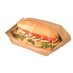 4.25x2.75x11.75 Dublview Grease Proof Bread Bag, Kraft, X-Large, 500/cs