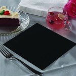 9x9 Beverage Napkins, 2-Ply, Black, 1,000/ct