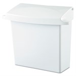 Sanitary Napkin Receptacle with Rigid Liner, Plastic, White 1/EA