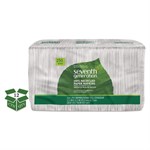 11 1/2x12 1/2 100% Recycled Napkins, 1-Ply, White, 250/pack, 12 Packs/ct