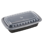 32oz Rectangular Food Containers with Lids, Combo Pack 150/cs
