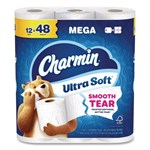 Ultra Soft Bathroom Tissue, Mega Roll, Septic Safe, 2-Ply, White, 224 Sheets/Roll, 12 Rolls/Pack