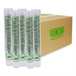GreenStripe Renewable and Compostable PLA Cold Cups, 24 oz, Clear, 50/Pack, 20 Packs/Carton