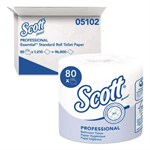 Essential Standard Roll Bathroom Tissue for Business, Septic Safe, 1-Ply, White, 1,210 Sheets/Roll, 80 Rolls/Carton