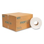 Jumbo Bath Tissue, Septic Safe, 2-Ply, 3.3" x 1,000 ft, White, 12 Rolls/Carton