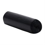 38x58 1.6 mil, 41 mic, Black 60 Gallons LLD Repro Liner Perforated Rolls 100/cs