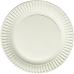 9 Inch Empress Uncoated Paper Plate White 1000/cs