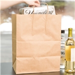 #65 Dubl Life Recycled Regal Shopping Bag 12x9x15.75 Kraft 200/cs