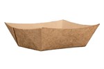 #100 Eco-Tray 1 Lb SBS Kraft Food Tray 4/250