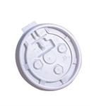 Empress Flat Lid for 10-20oz Paper Hot Cup White 100/sleeve