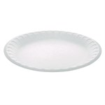 Placesetter Satin Non-Laminated Foam Dinnerware, Plate, 9" dia, White, 500/Carton