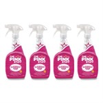Miracle Bathroom Foam Cleaner, Fruity Scent, 25.4 oz Trigger Spray Bottle, 4/Carton