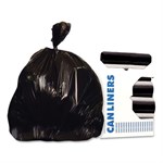 Eco Blend Max Can Liners, 33 gal, 0.8 mil, 33" x 39", Black, 25 Bags/Roll, 8 Rolls/Carton