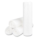 High-Density Commercial Can Liners, 56 gal, 14 mic, 43" x 48", Natural, Interleaved Roll, 25 Bags/Roll, 8 Rolls/Carton