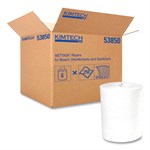Power Clean Wipers for Disinfectants, Sanitizers and Solvents WetTask Customizable Wet Wiping System 250/Roll, 6 Roll/Carton