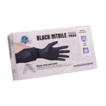 X-Large Nitrile General Purpose Glove, Black, 3 mil, Powder Free 1000/cs