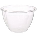 Salad Bowls, 48 oz, 6.69" Diameter x 4.38"h, Clear, Plastic, 300/Carton