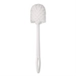 Commercial-Gradetoilet Bowl Brush, 10" Handle, White, 24/Carton
