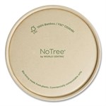 Paper Lids For Bowls, 4.6" Diameter, Kraft, 500/carton