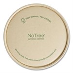 Paper Lids For Bowls, 3.6" Diameter, Kraft, 500/carton