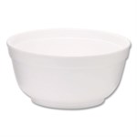 Foam Bowls, Squat Style, 8 oz, White, 1,000/Carton