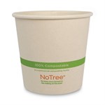 No Tree Paper Bowls, 24 oz, 4.4" Diameter x 4.5"h, Natural, Sugarcane, 500/Carton