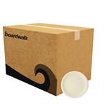 Bagasse PFAS-Free Dinnerware, Plate, 10" dia, Tan, 500/Carton