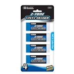 Bazic Two-Tone Vinyl Pencil Eraser New Excellent Quality - 4 Per Case Pack