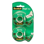 3M Scotch(R) Magic(TM) Tape in Dispensers, 3/4in. x 600in, 2 pcs per Pack With Dispensers/Pack
