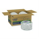 Pathways Soak Proof Shield Heavyweight Paper Plates, Wisesize, 8.5" Dia, Green/burgundy, 500/carton