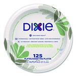 Pathways Soak-Proof Shield Mediumweight Paper Plates, 8.5" dia, Green/Burgundy, 1,000/Carton