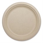 Fiber Plates, 9.1" dia, Natural, 1,000/Carton