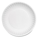 Paper Plates, 6" dia, White, 1,000/Carton