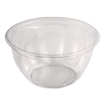 PLA Salad Bowls, 16 oz, 5.4" dia x 2.7"h, Clear, Plastic, 450/Carton