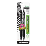 ZebraPen Z-Grip Retractable Ballpoint Pen, Medium Point, 1.0mm, Black Ink, 2-Count - Zebra Pen