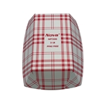 3lb Red Plaid Food Tray PFAS Free 500/cs